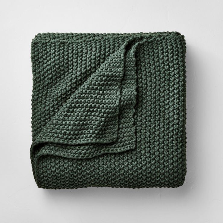 Knit Blanket Dark Teal - Casaluna™ | Target