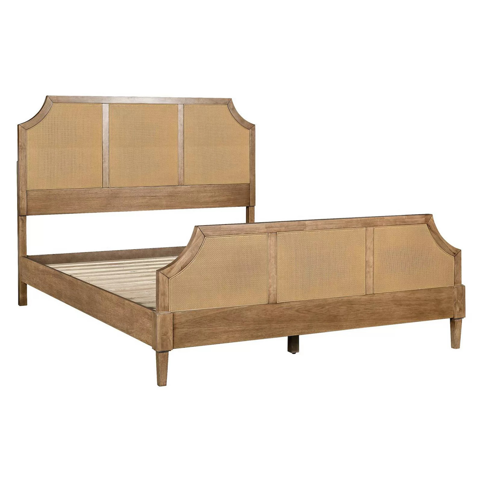 Martha Stewart Salina Woven Cane Queen Platform Bed, Toasted Brown | Kohl's