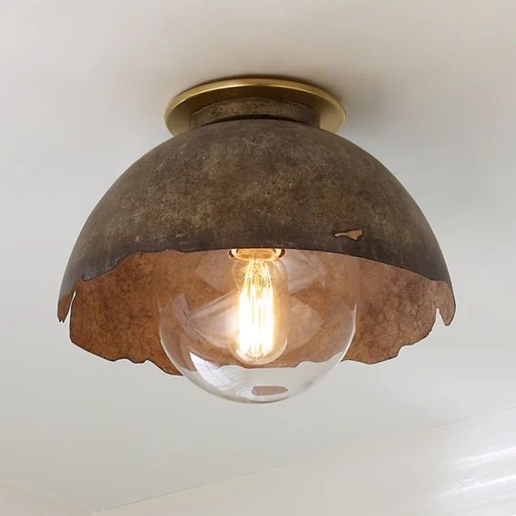 Young House Love Rough Edge Metal Ceiling Light | Shades of Light