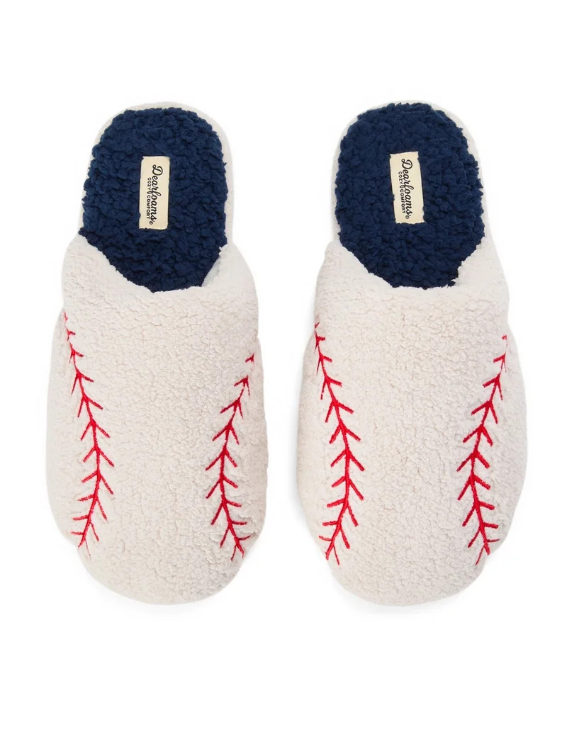 Dearfoams Father\u2019s Day Sports Scuff Slippers | Walmart (US)