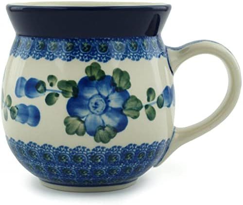 Polish Pottery Mug - 15 oz. Bubble - Blue Poppy | Amazon (US)