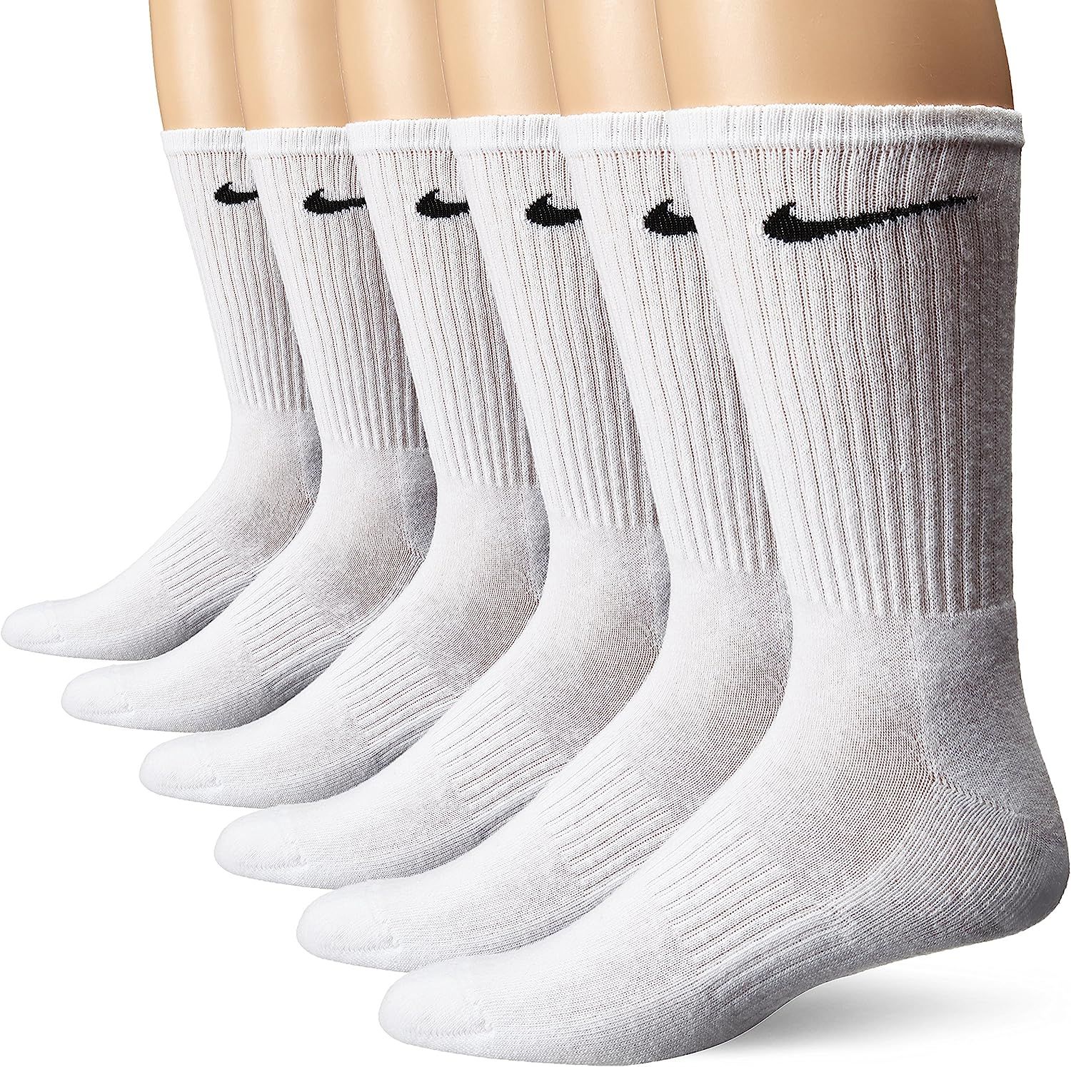 NIKE Performance Cushion Crew Socks with Band (6 Pairs) | Amazon (US)