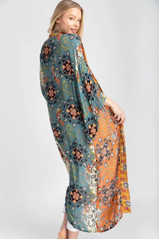 Saachi Style Aurora Long Kimono - Black | Verishop