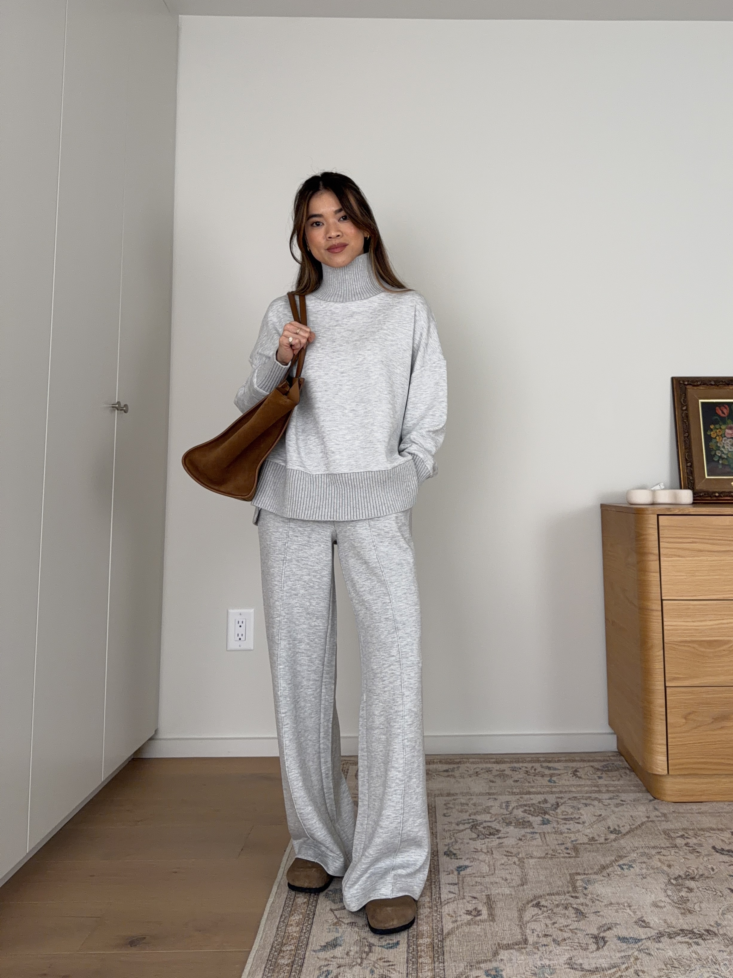 The cutest set from @Varley!

Sizing info: 
-Varley Barker High-Neck Sweat (Size XS in Light Grey Marl) 
-Varley The Wide Leg Pant 28" (Size XXS in 28” inseam in Light Grey Marl)

petite fashion, get dressed with me, outfit inspiration, ootd, nashville outfit, Nashville influencer, petite style, vacation style, casual outfits, mom style, petite pants, fall outfits, fall outfit info, fall pants, fall outfit idea, fall top, fall sweater, fall shoes, Varley, Varley tryon, Varley unboxing, Varley for petite, sweat sets, cozy matching set

#LTKootd #LTKSeasonal #LTKPetite