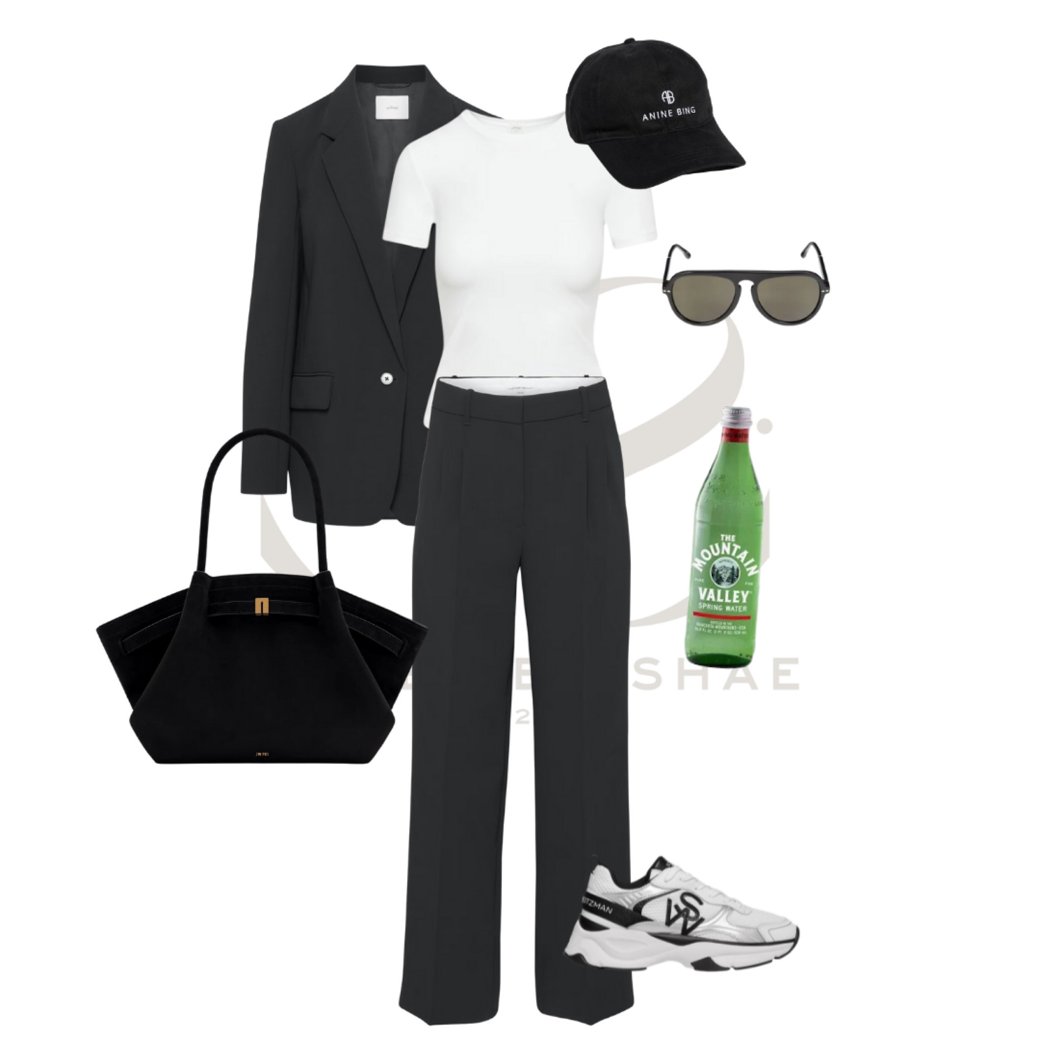 Aritzia Capsule Wardrobe; capsule wardrobe style; white button up, grey mini skirt, black blazer, loafers, suede bag, black trousers, casual chic style 


#LTKsalealert #LTKSeasonal #LTKfindsunder50