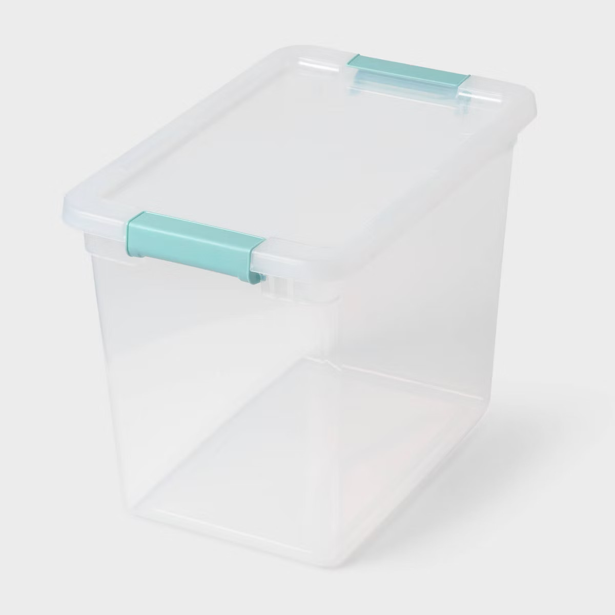 27qt Deep Storage Bin Clear with Latches - Brightroom™ | Target