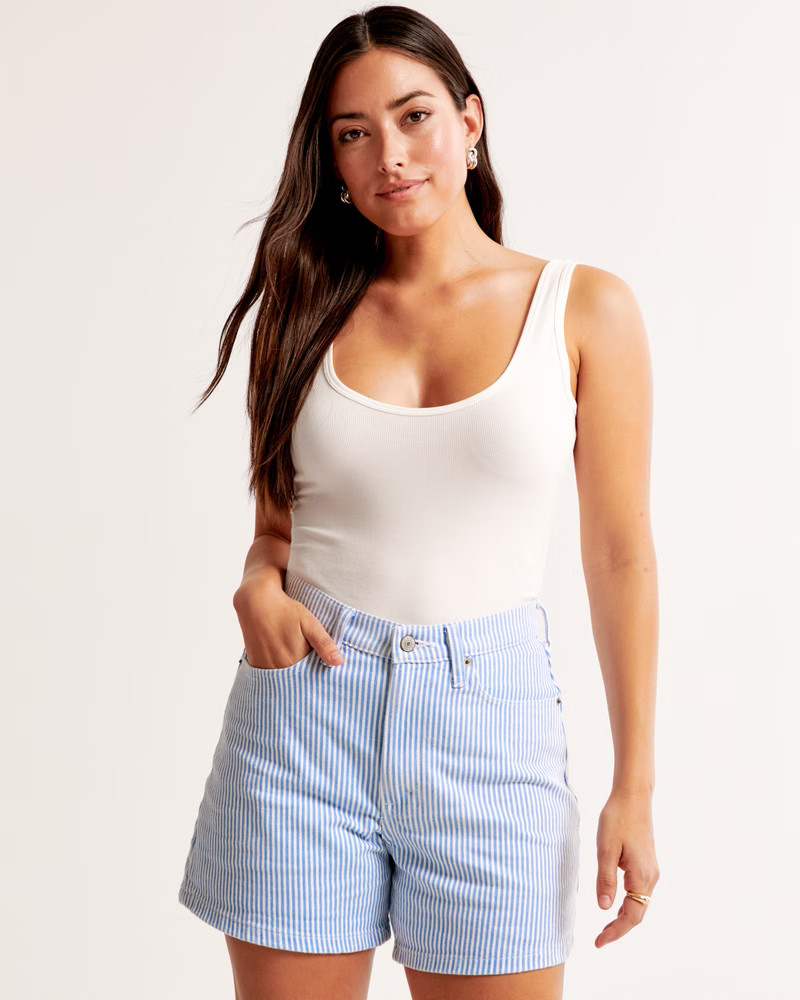 Curve Love High Rise Dad Short | Abercrombie & Fitch (US)