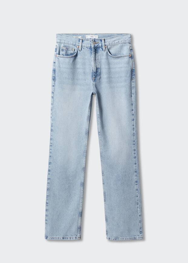 Mid-rise straight jeans -  Women | Mango United Kingdom | MANGO (UK)