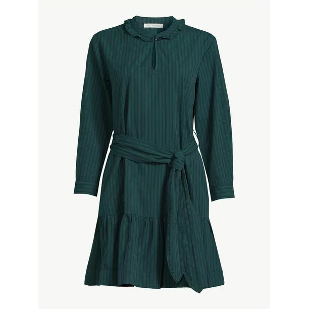 Free Assembly Women's Tiered Belted Mini Dress - Walmart.com | Walmart (US)