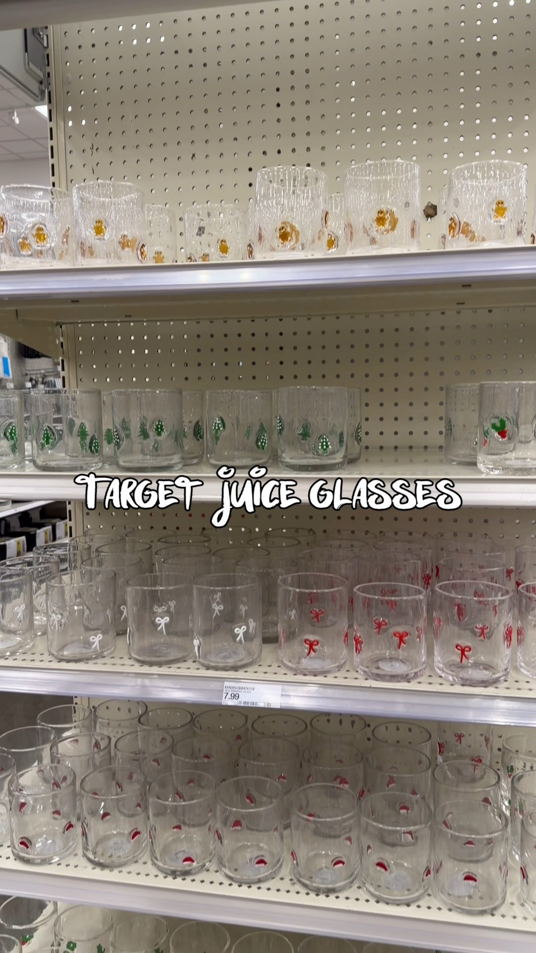 Juice glasses from Target are starting to show in store 🥃

Icon juice glasses
Christmas finds 
Christmas table decor 

#LTKHoliday #LTKSeasonal #LTKParties