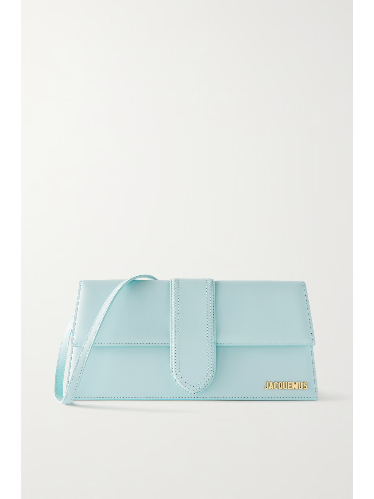 Jacquemus - Le Bambino Long Leather Shoulder Bag - Blue | NET-A-PORTER (US)