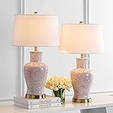 SAFAVIEH Lighting Collection Calli Pink/ White Chinoiserie 28-inch Bedroom Living Room Home Offic... | Amazon (US)
