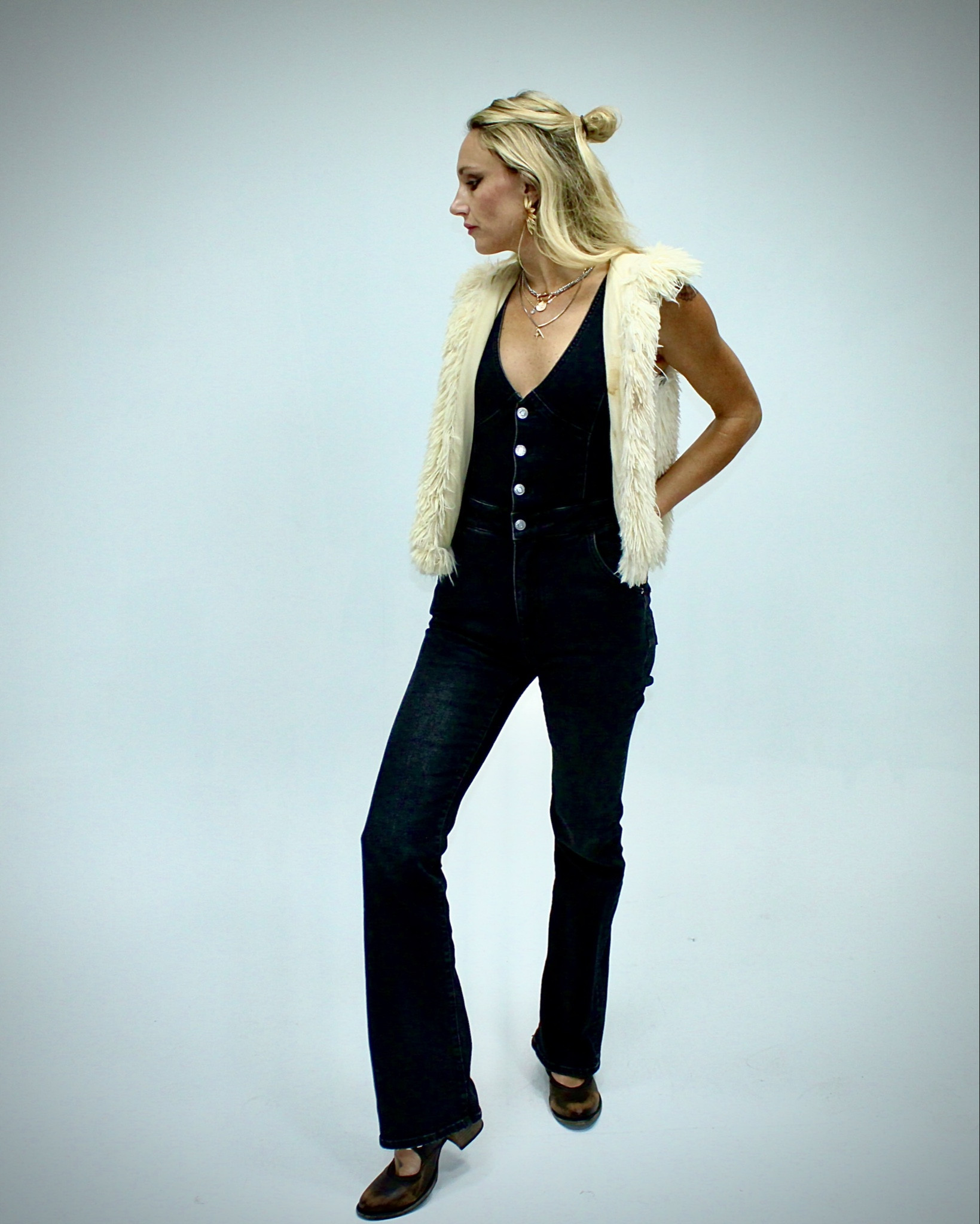 Anthropology Denim Jumpsuit 

#LTKOver40 #LTKHoliday #LTKmomlife