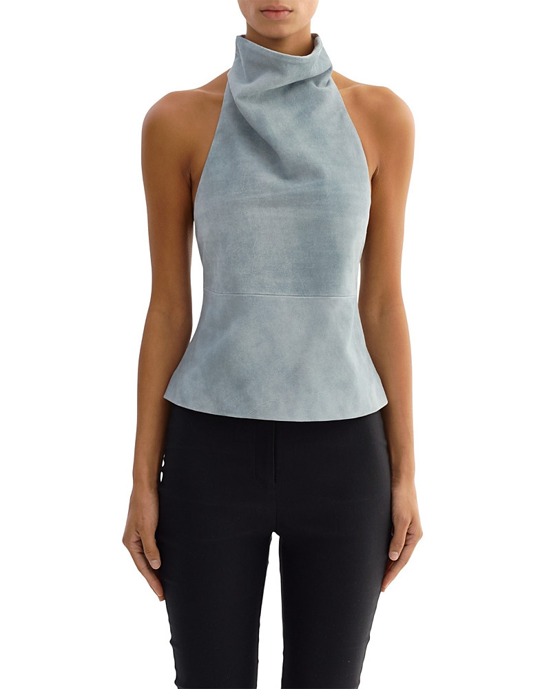 Lamarque Suede Halter Neck Top | Bloomingdale's (US)