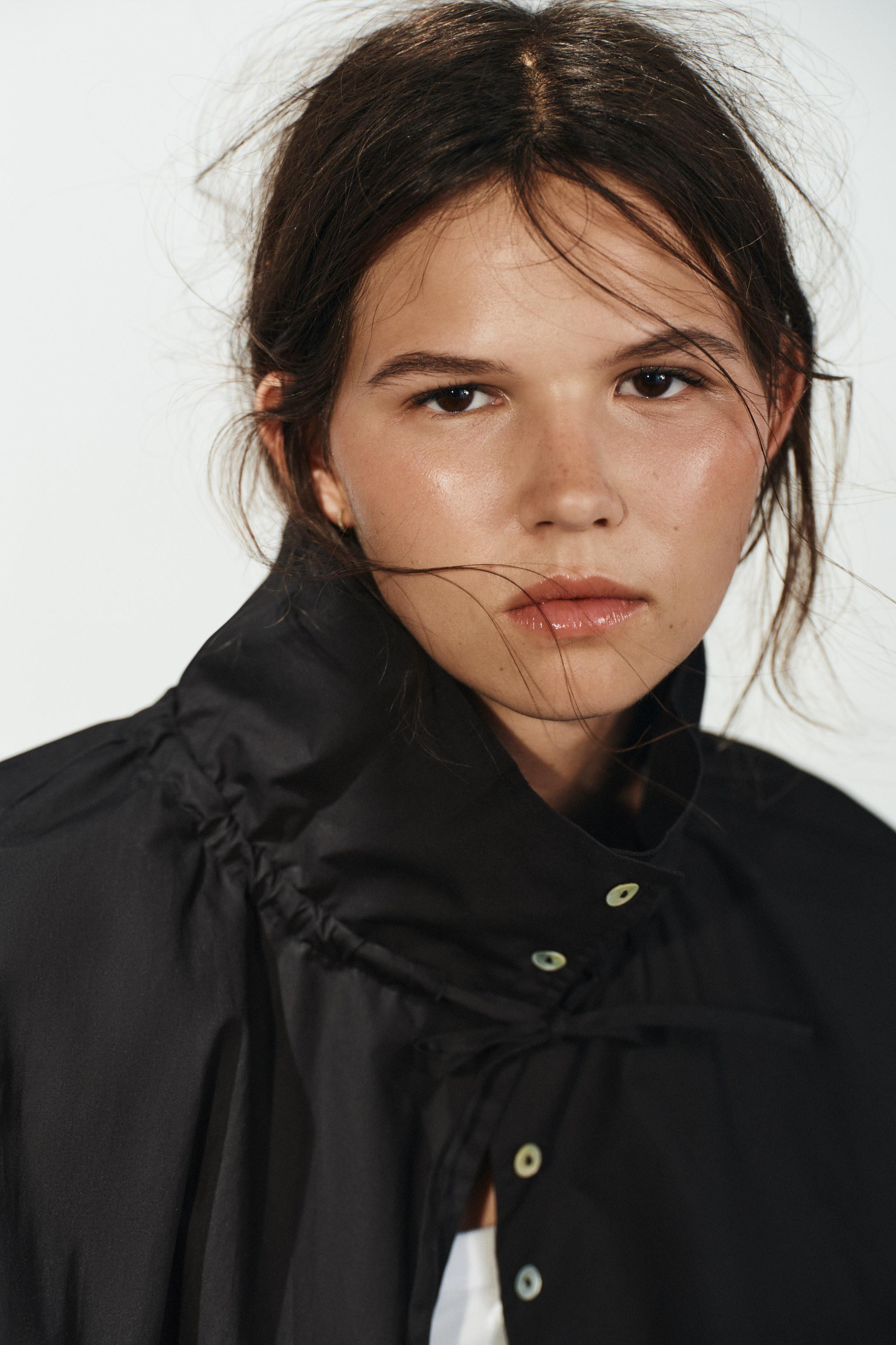 COTTON TIE-DETAIL JACKET | Zara US