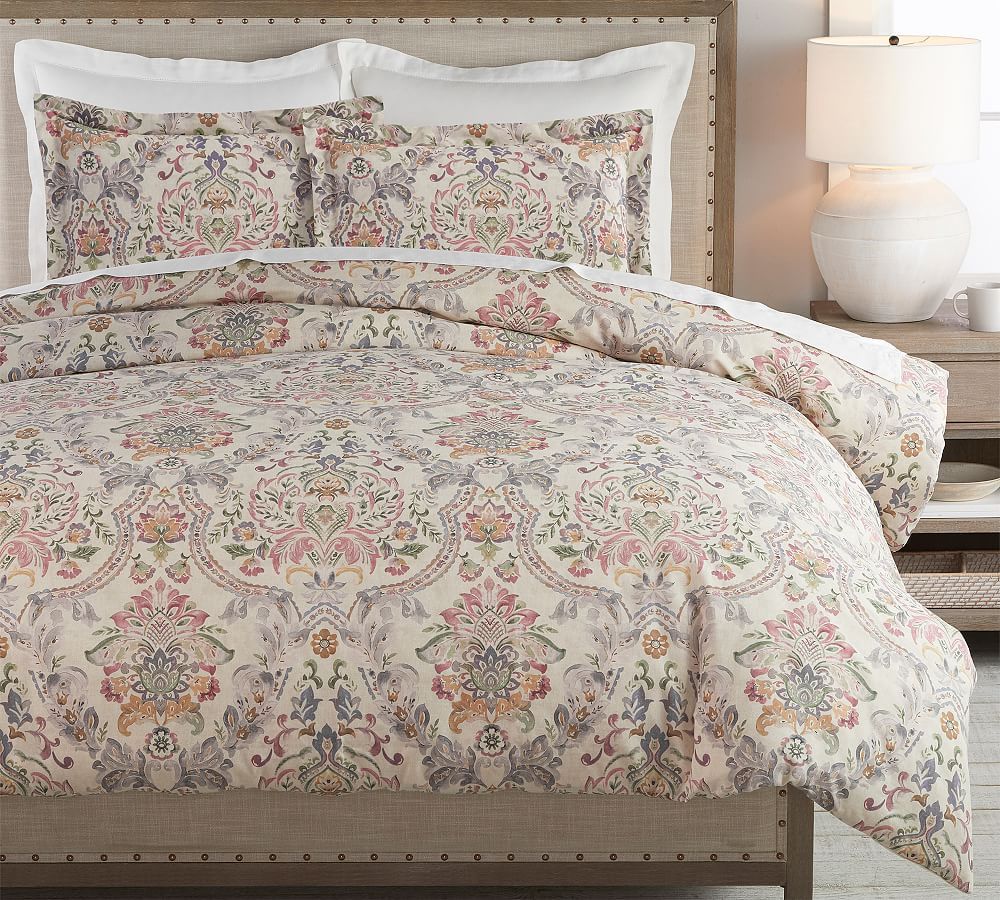 Ivana Organic Percale Duvet Cover | Pottery Barn (US)