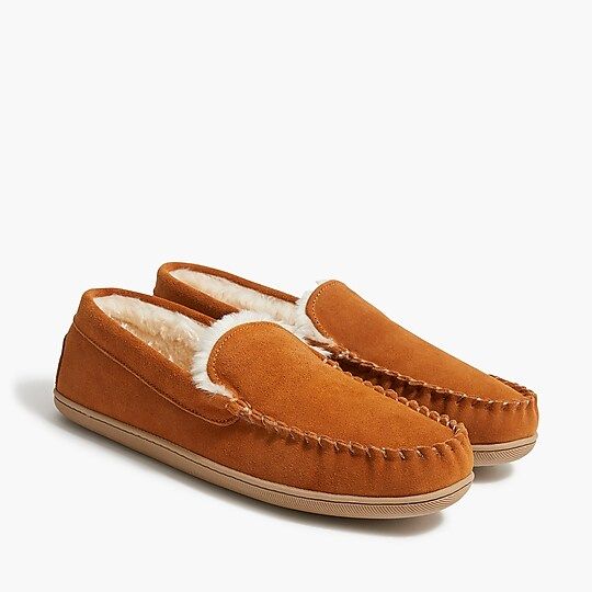 Suede scuff slippers | J.Crew Factory