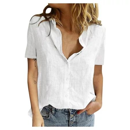 Sngxgn Women s Off Shoulder Silk Tops Casual Short Sleeve Asymmetrical Neck Satin Blouse ShirtsBlous | Walmart (US)
