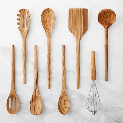 Williams Sonoma Ultimate Wood Utensil Set of 8 | Williams-Sonoma