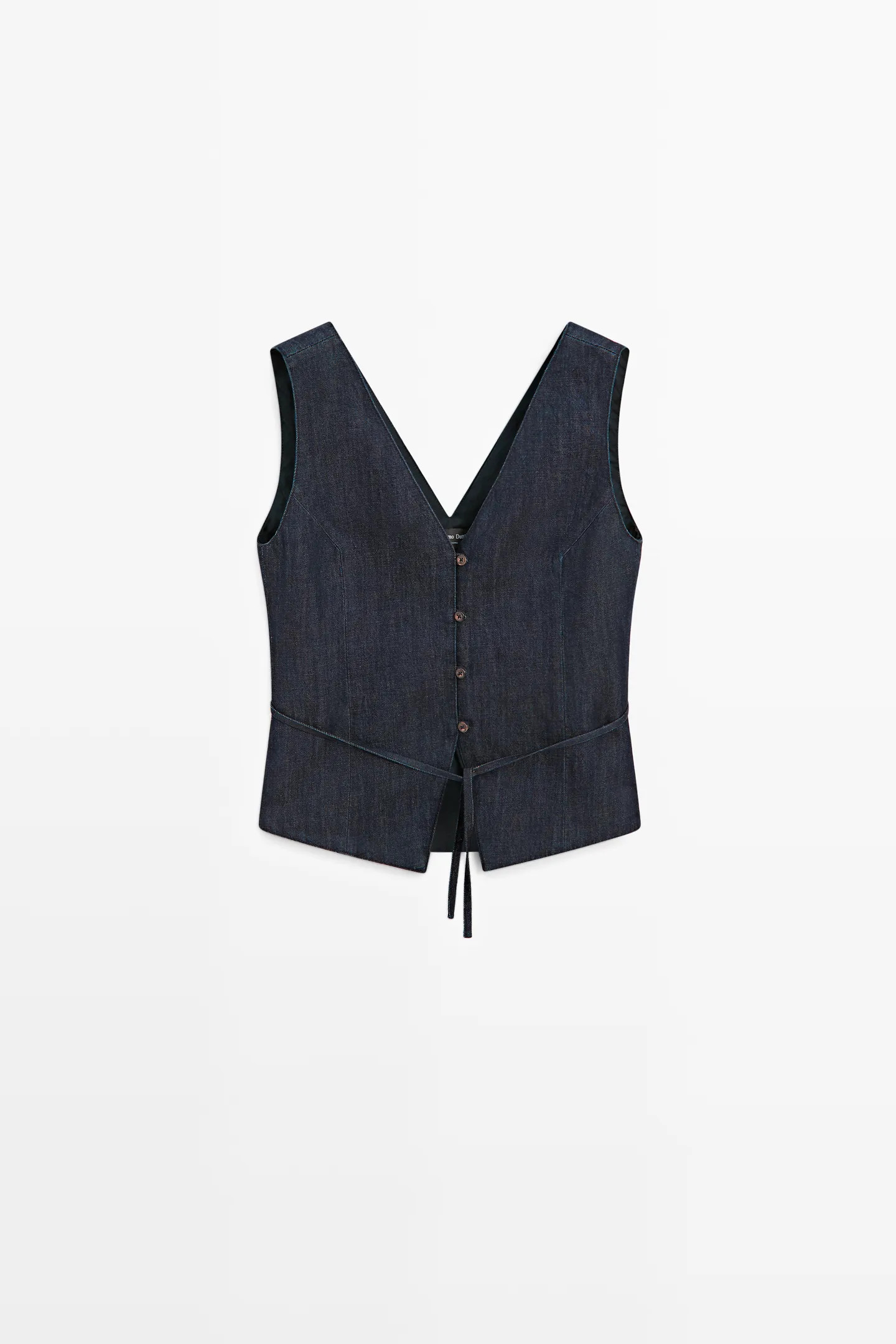Total look denim vest | Massimo Dutti UK