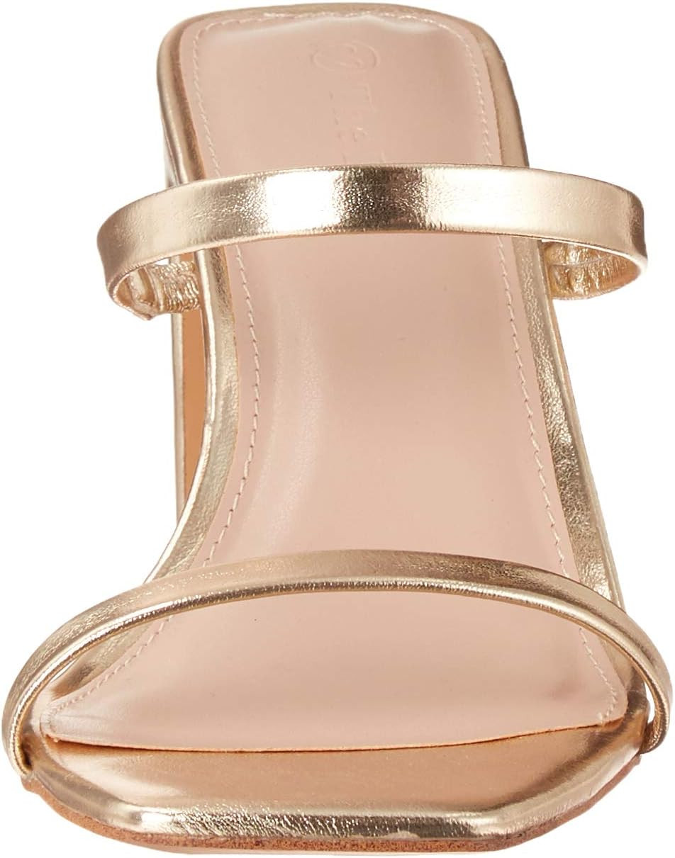 The Drop Women's Avery Square Toe Two Strap High Heeled Sandal | Amazon (US)