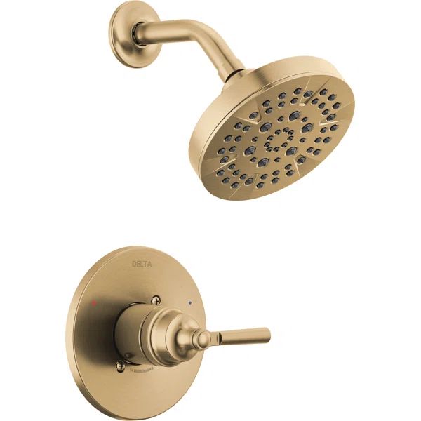 T14235-CZ SAYLOR™ Single-Function Shower Faucet Set, Valve Trim Kit, Shower Head and Handle Set | Wayfair North America