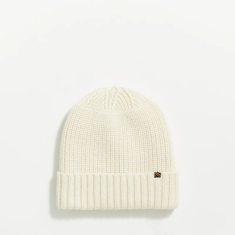 Billy Reid Wool Ribbon Beanie - Natural - White - ONE SIZE | Verishop