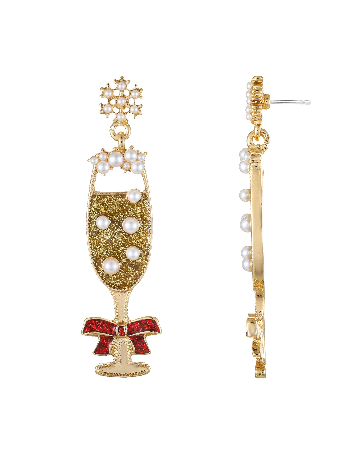 Packed Party Pop-the-Champagne Earrings - Walmart.com | Walmart (US)