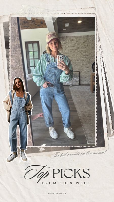 Top picks this week! Everyday spring outfit, free people overalls

#LTKstyletip