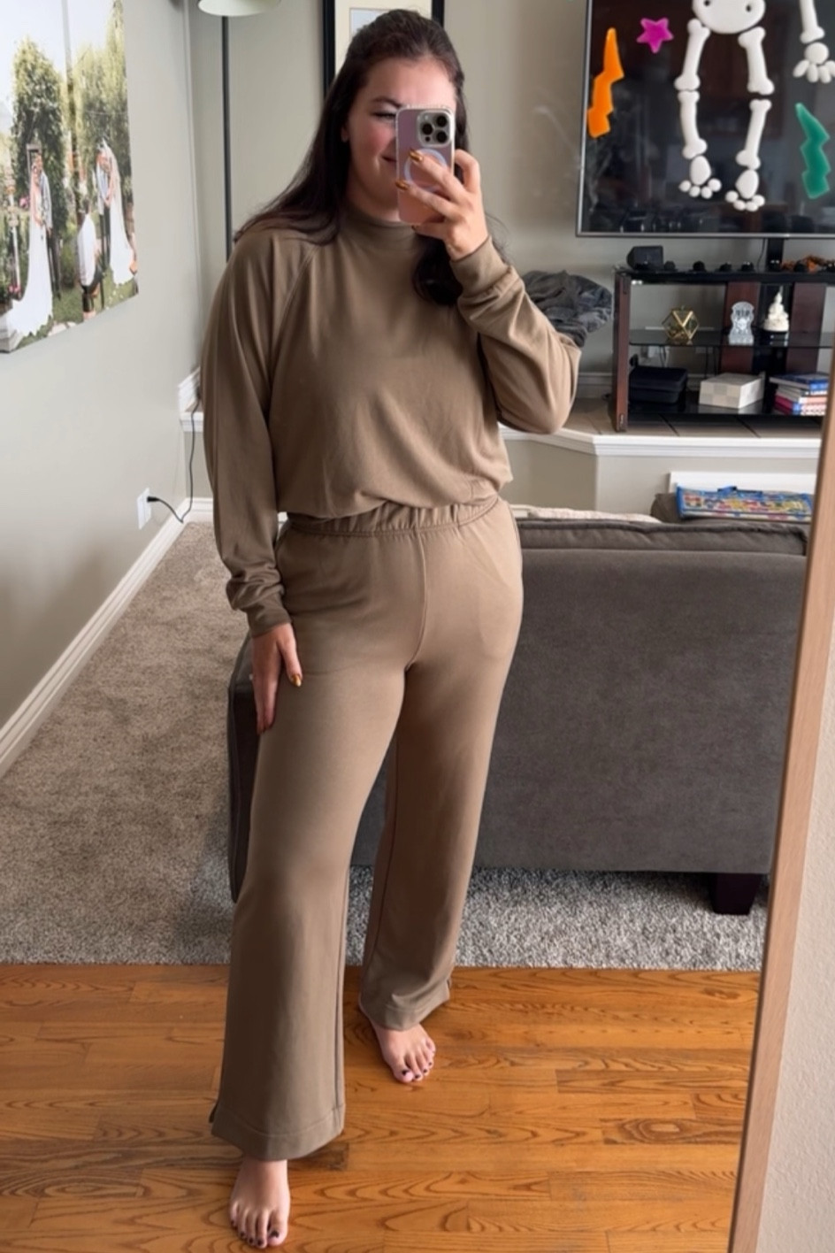 The absolute softest, comfiest set and it’s on SALE! Better than Lulu Softstreme IMO 👀 such a good transitional fall outfit. 
Top & bottoms size small #gap #gapfinds 

#LTKSeasonal #LTKsalealert #LTKfindsunder100