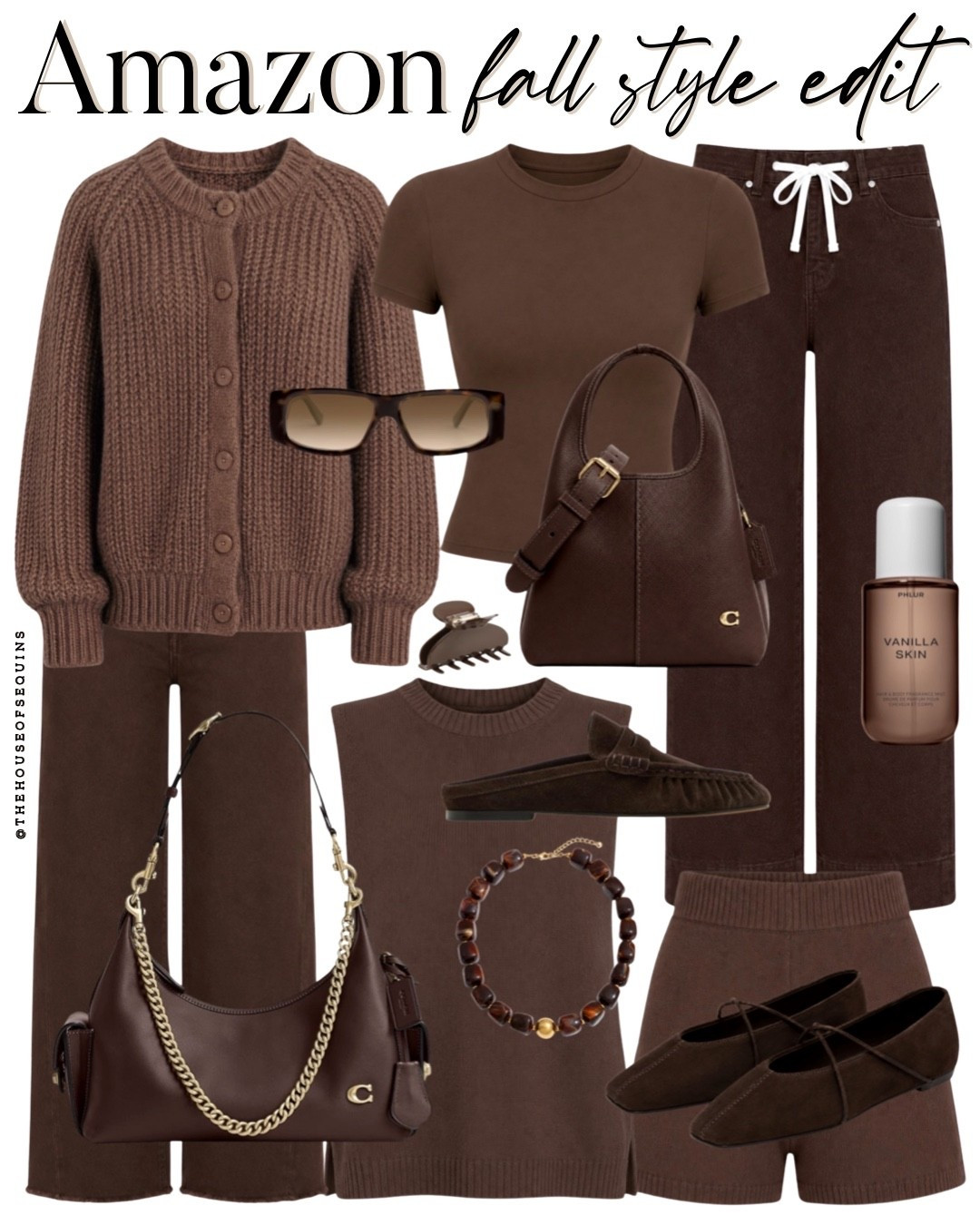 Shop Amazon fall outfit finds! Chocolate brown monochromatic outfit, matching set, Coach bag, loafer mules, brown denim, ballet flats, Mary Jane flats and more!
#LTKootd #LTKgrwm