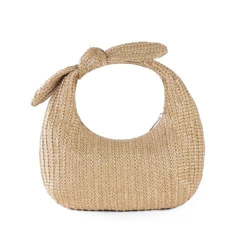 Fecialy Women Bow Purse Straw Summer Clutch Bag Beach Woven Handbags Vacation Tote Formal Party Wedding 2024 New | Amazon (US)