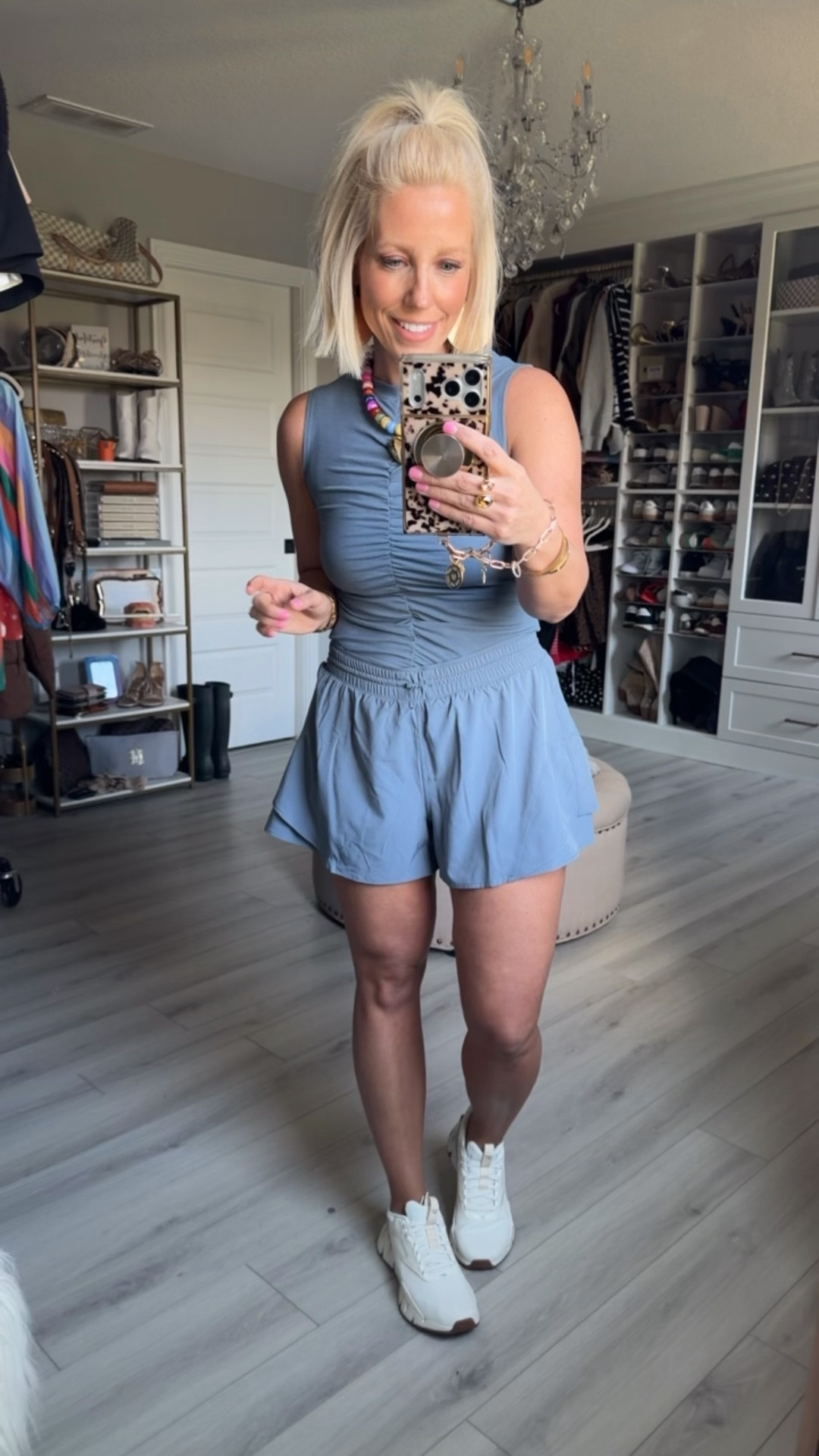 These tanks look great with jeans or athletic shorts too!!
⬇️⬇️⬇️
Tank small
Shorts small (run roomy) 
Shoes TTS



#LTKSaleAlert #LTKActive #LTKfitnessgoals