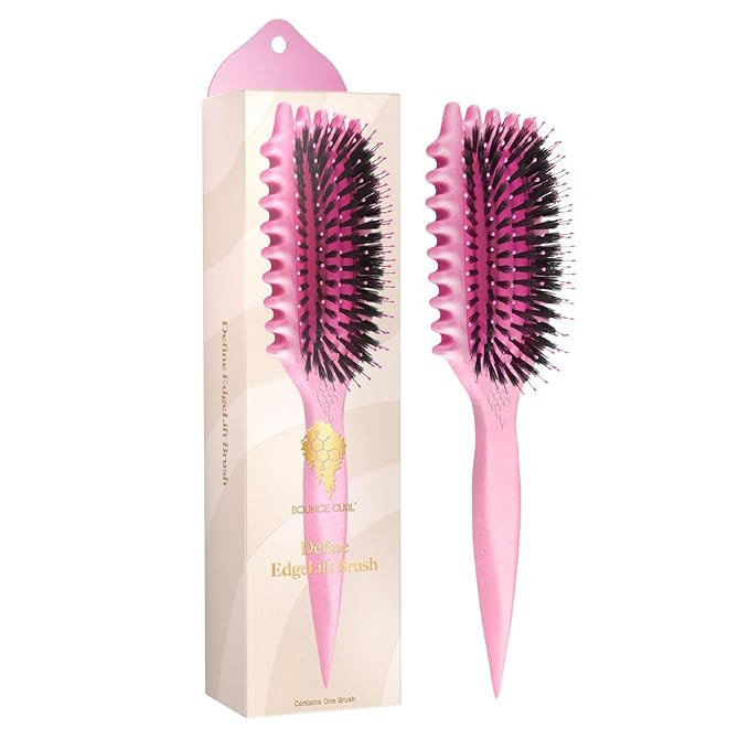 Bounce Curl Define EdgeLift Brush, 5-in-1 Tool for Effortlessly Defined Curls, Waves & Coils, Red... | Amazon (US)