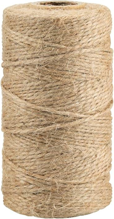 KINGLAKE Natural Jute Twine String 328 Feet Best Arts Crafts Gift Wrapping Twine Christmas Twine ... | Amazon (US)