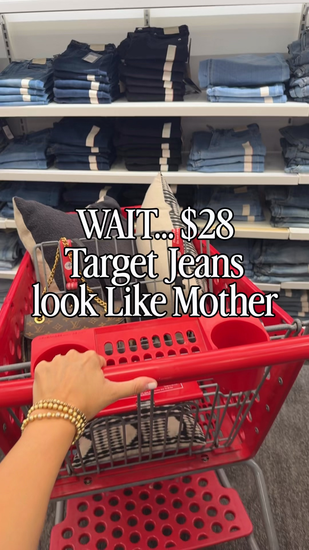 Target jeans that look like Mother jeans for only $28?! These high rise wide leg jeans are stretchy, flattering through the booty, make your legs look longer AND come in multiple lengths. Such a good affordable Mother jeans look for less! I went up a size! LIKE and Comment “TARGET JEANS” for the deets 🤎
.
#targetfinds #targetjeans #affordablefashion #fallfashion

#LTKSaleAlert #LTKOver40 #LTKootd