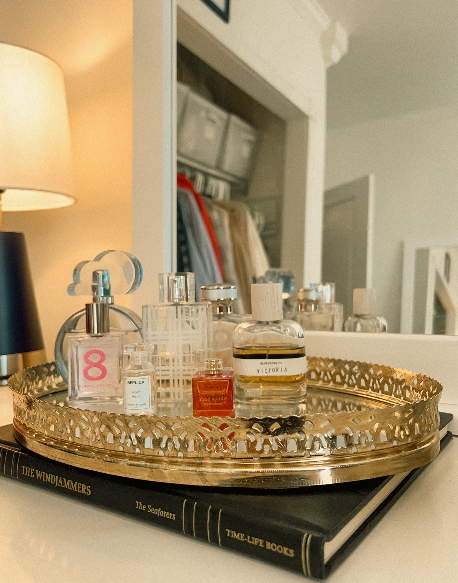 Parisian decor // classic style // mirror tray // perfume tray // home decor // preppy //

#LTKhome #LTKstyletip #LTKbeauty