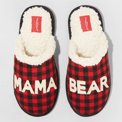 Women's Family Sleep Mama Bear Slippers - Wondershop™ Red L | Target
