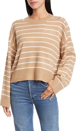 Saddle Stripe Long Sleeve Sweater | Nordstrom Rack