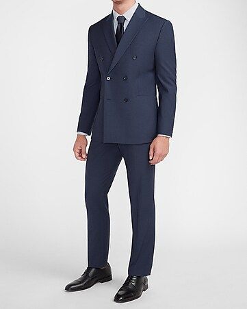 Classic Navy Modern Tech Wool-blend Suit | Express