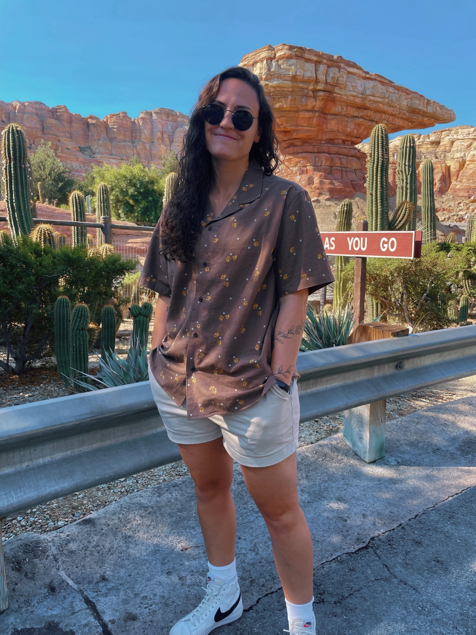 lil disney day 😌 
• top is from katin - size M
• shorts are chubbies 5" inseam - size M
• shoes are nike blazer mids

#LTKunder100 #LTKworkwear #LTKSeasonal