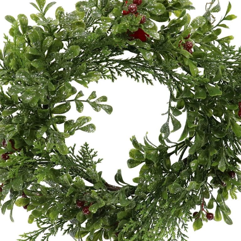 12" Mini Glitter Mistletoe Wreath by Ashland®-Christmas Wreaths and Garlands | Walmart (US)