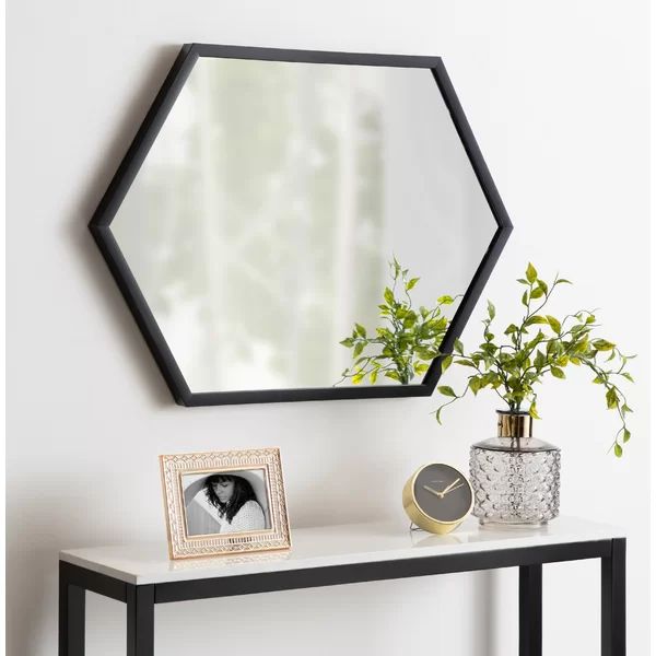 Giolou Modern Beveled with Shelves Accent Mirror | Wayfair North America