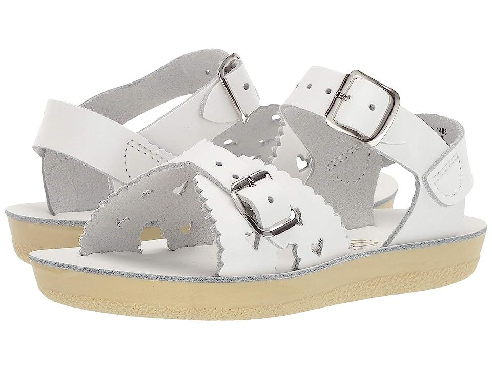 Salt Water Sandal by Hoy Shoes Sun-San - Sweetheart (Toddler/Little Kid) (White) Girls Shoes | Zappos