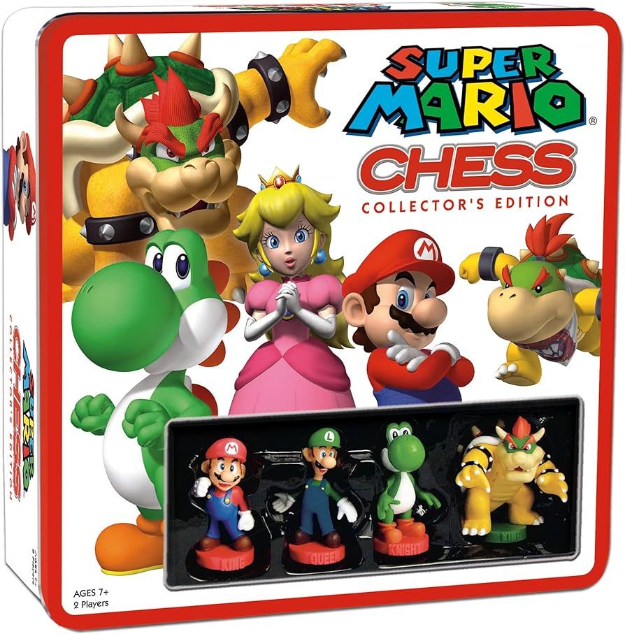Super Mario Chess Set | 32 Custom Sculpt Chess Pieces Including Iconic Characters - Mario, Luigi,... | Amazon (US)