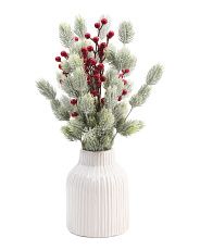 20inch Pine Sprigs In Lined Vase | Kitchen & Dining Room | T.J.Maxx | TJ Maxx