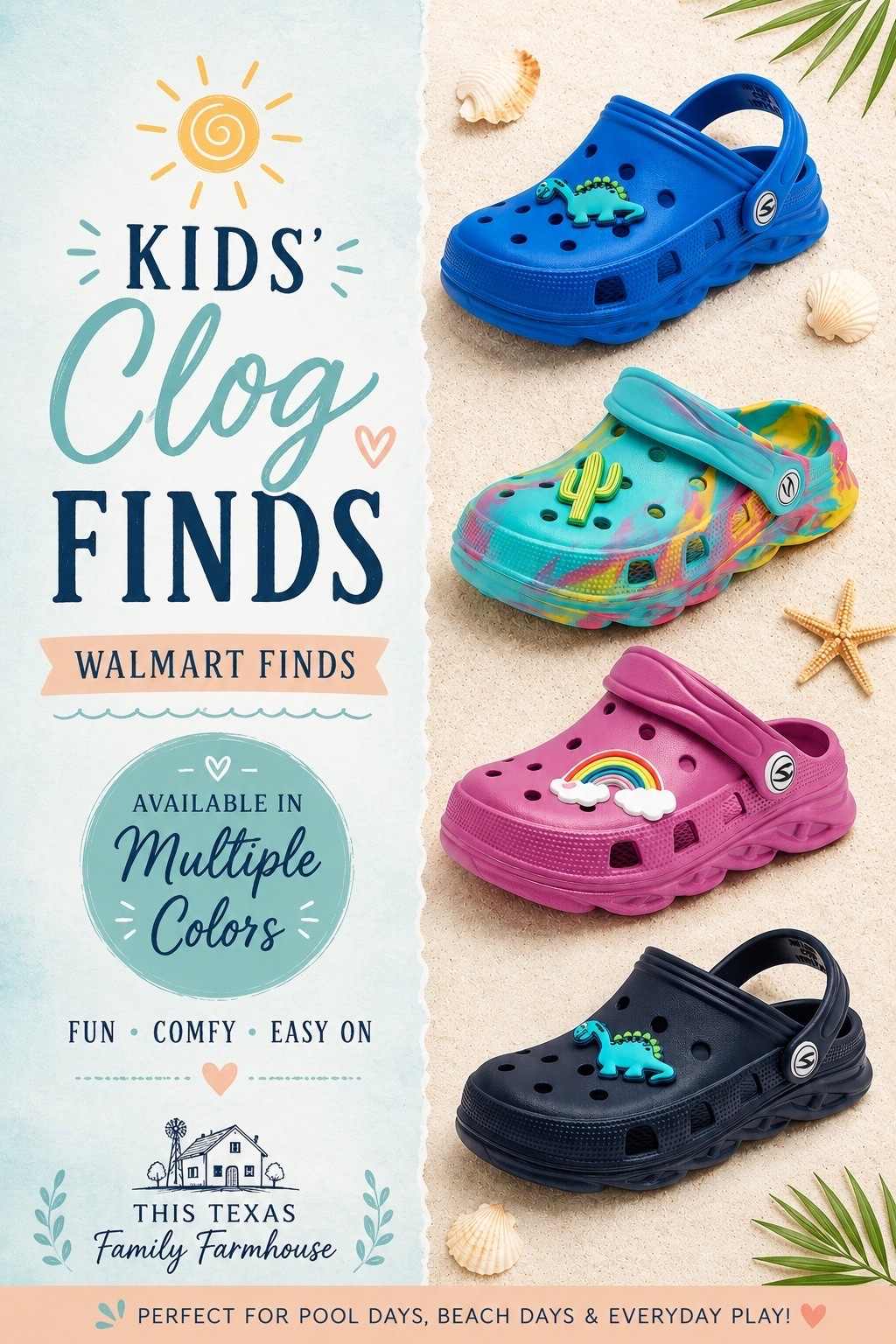 Loved these kid summer clogs for summer! I couldn’t resist the cuteness and snagged 2 for my kiddos. 🩷💙☀️

#LTKShoe #Walmartcreator #kidfinds #kidstyle

#LTKmomlife #LTKSwim #LTKKids