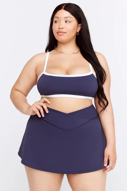 DAYFLEX BANDEAU SPORTS BRA - NAVY | TALA (UK)