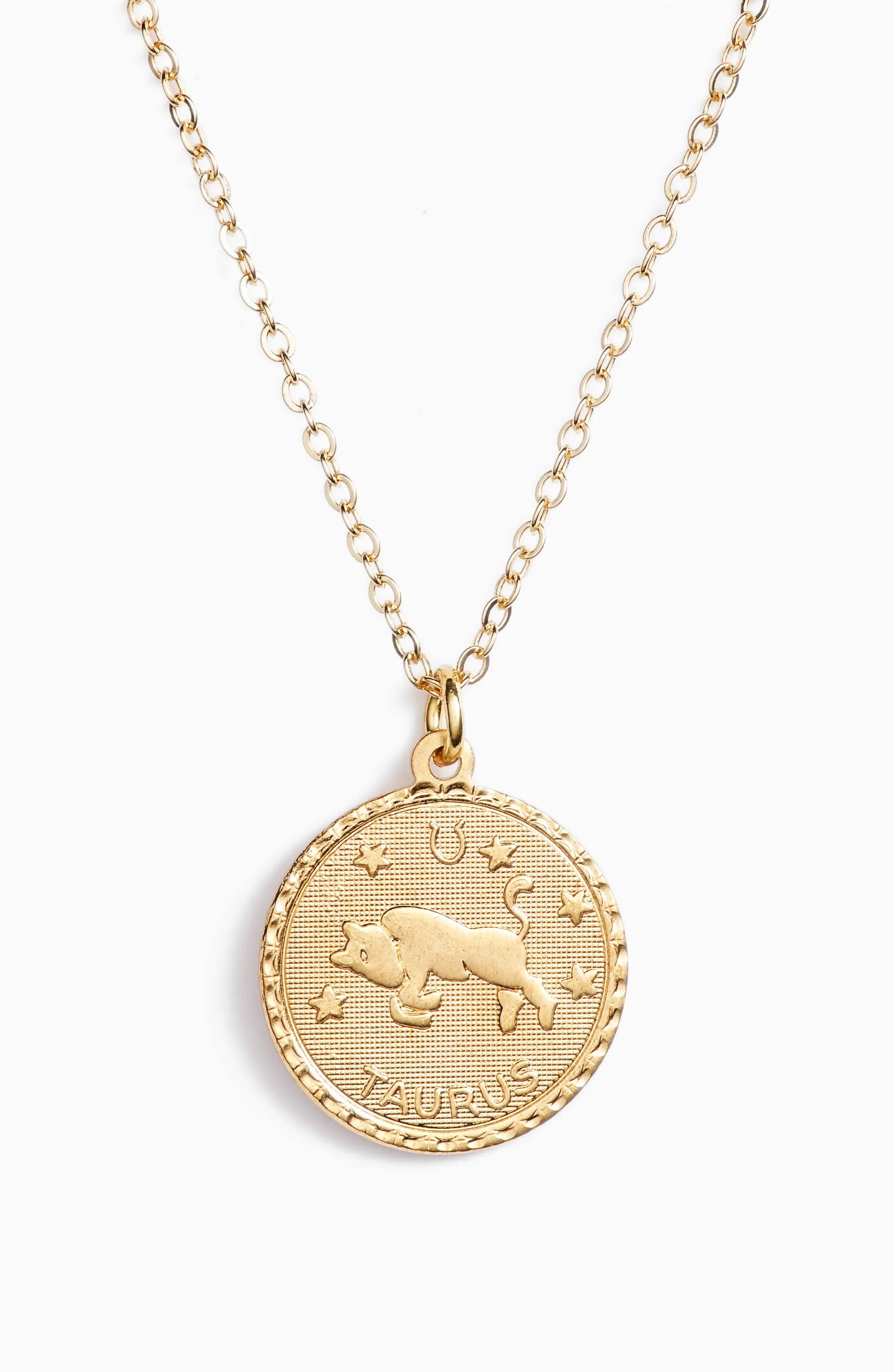 Ten79LA Zodiac Coin Pendant Necklace | Nordstrom