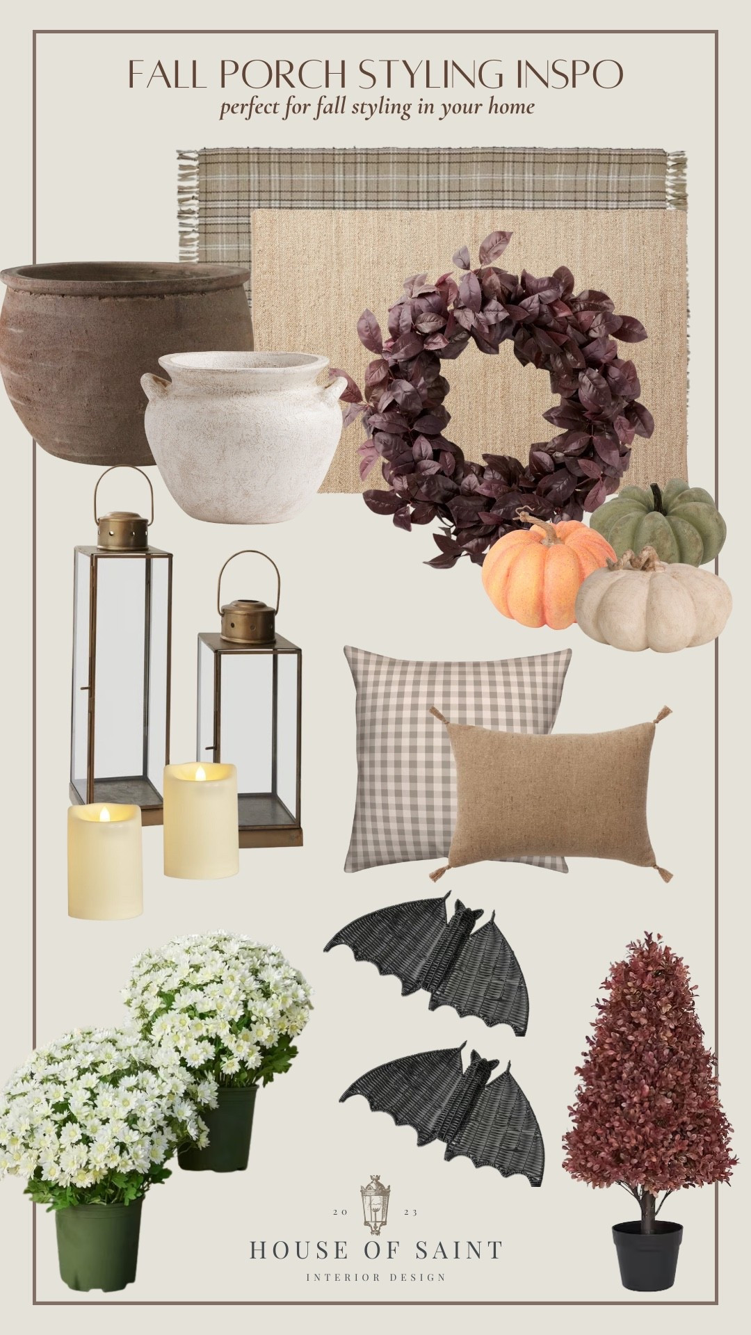 🍂✨ Cozy fall porch vibes are here! Styling your entryway doesn’t have to be complicated—just mix a few timeless staples: warm-toned pillows, layered rugs, lanterns, faux pumpkins + mums, and of course a statement wreath. 🍁 This neutral + cozy setup will instantly make your home feel festive and welcoming all season long. Tap to shop all my fall porch must-haves! 🏡✨

#FallPorchDecor #PorchGoals #FallFrontPorch #LTKhome #LTKseasonal #FallHomeInspo #CozyHomeVibes 

 

#LTKHome